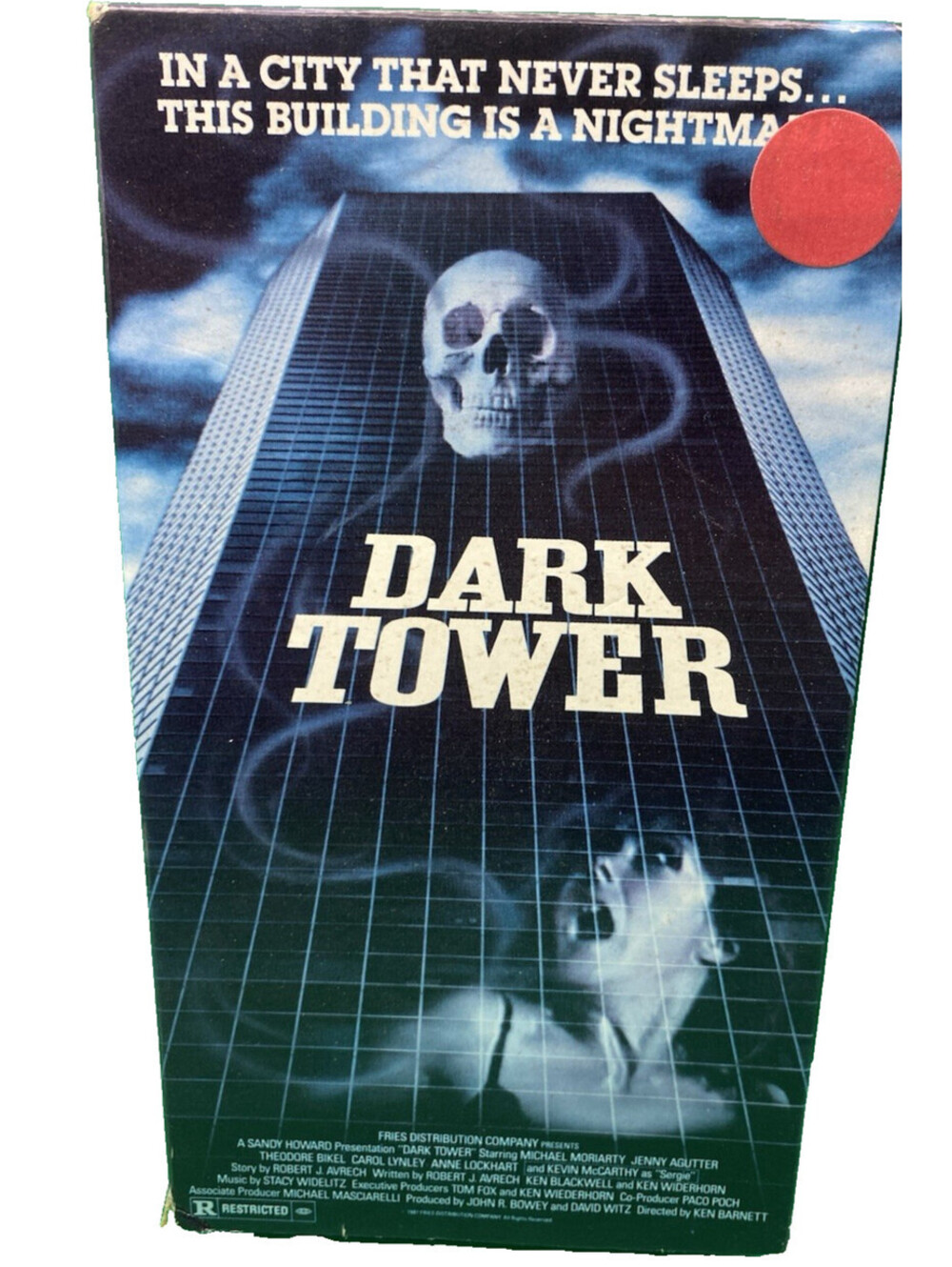 Dark Tower VHS Horror Thriller Michael Moriarty Jenny Agutter
